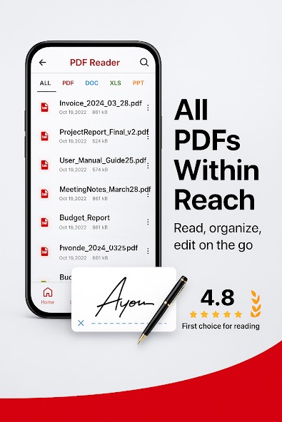 PDF Reader - PDF Editor app screen