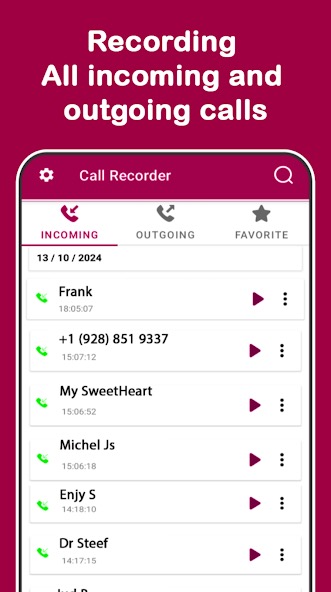 Call Recorder: Record Calls app screen