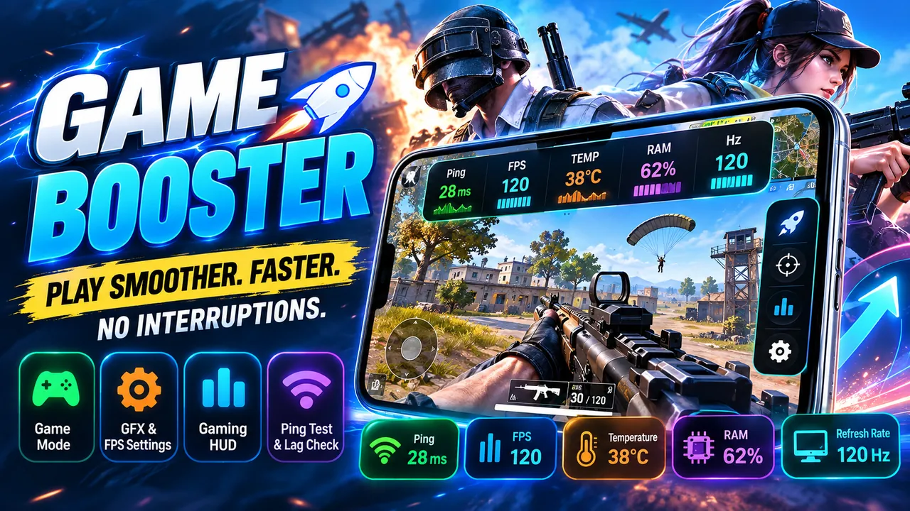 Game Booster: Game Booster for PUBG Mobile, Call of Duty, Free Fire, and more