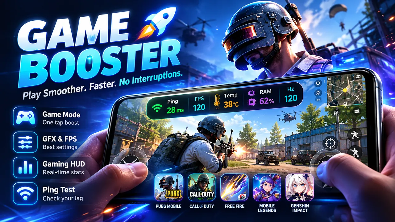 Game Booster: Live performance HUD while playing