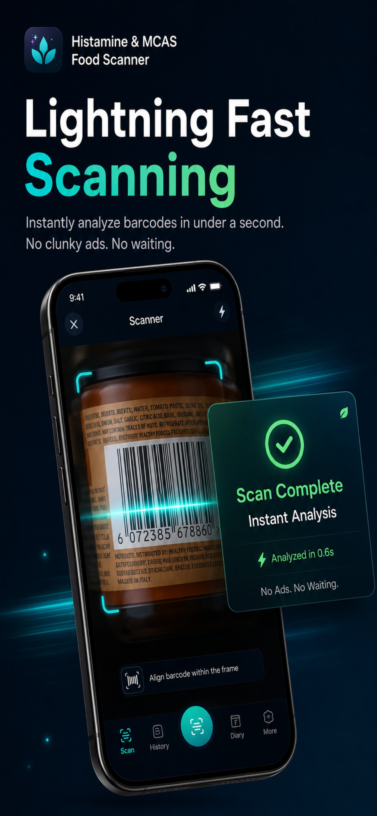 Barcode scan completing in under a second